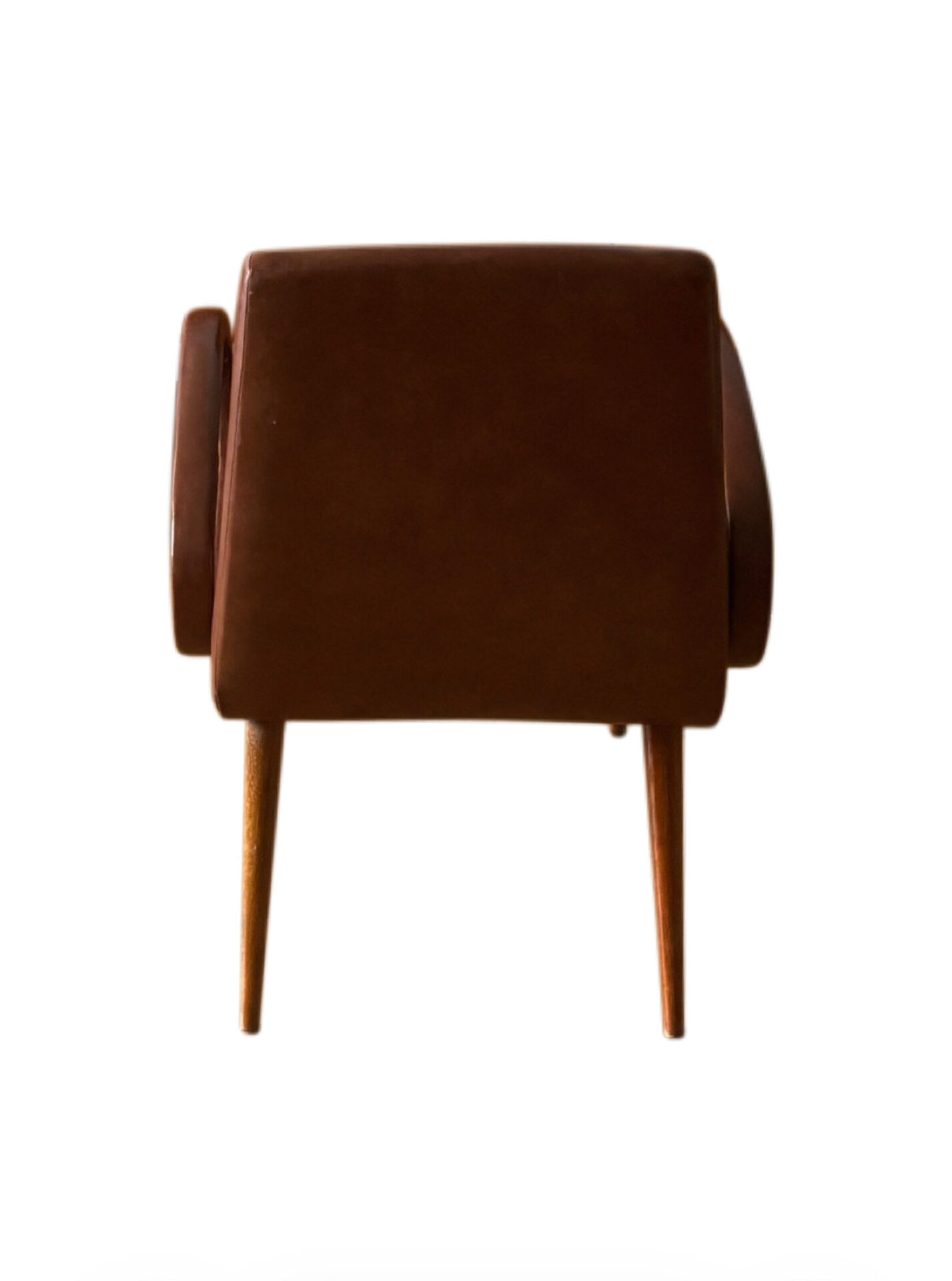Modernist armchair with oval armrests, 1950s-1960s