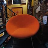 Fauteuil orange Habitat vintage par Philip Treacy