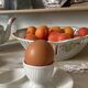 Antique porcelain egg cups Mehun