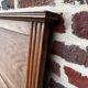 Solid wood mirror