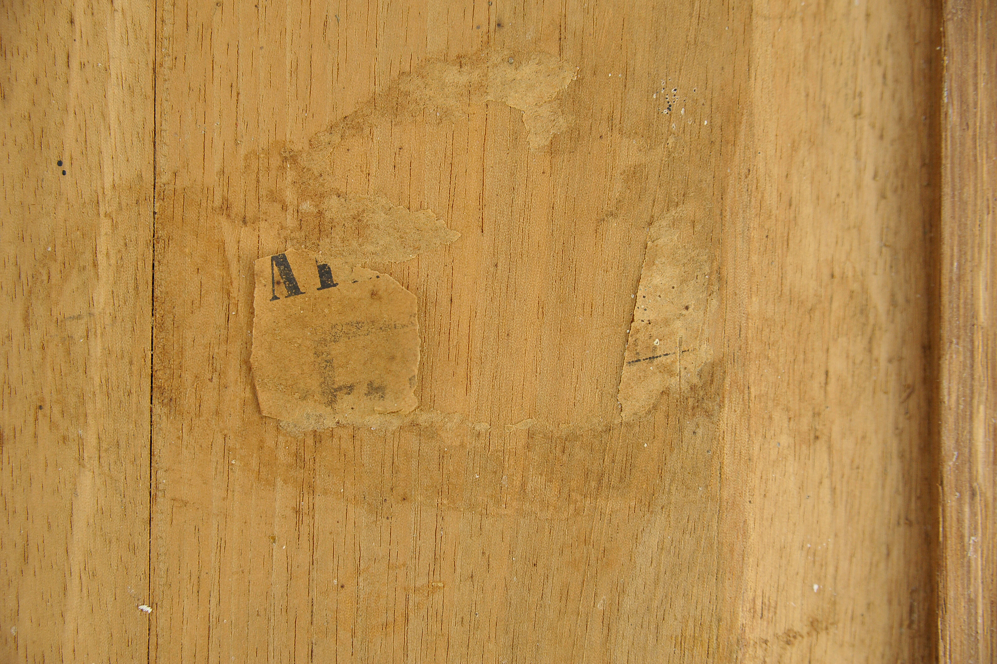 Pair of nightstands neoclassical wooden fruit