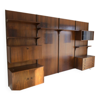 Rio rosewood paneling panels with 4 boxes and 5 shelves