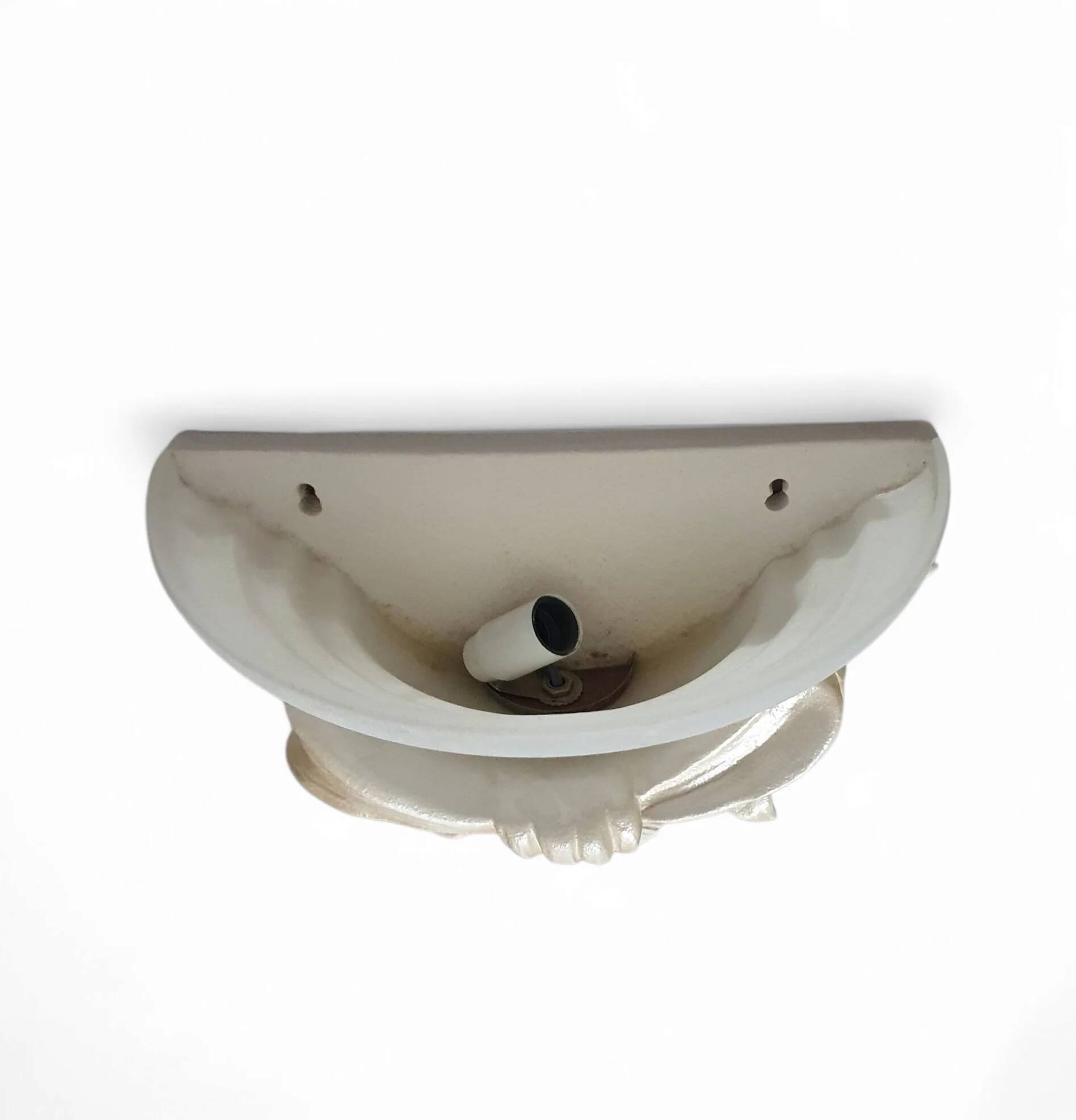 2 x resin wall lamps