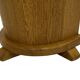 Vintage umbrella holder in oak basket storage design of the 1960s minimalis