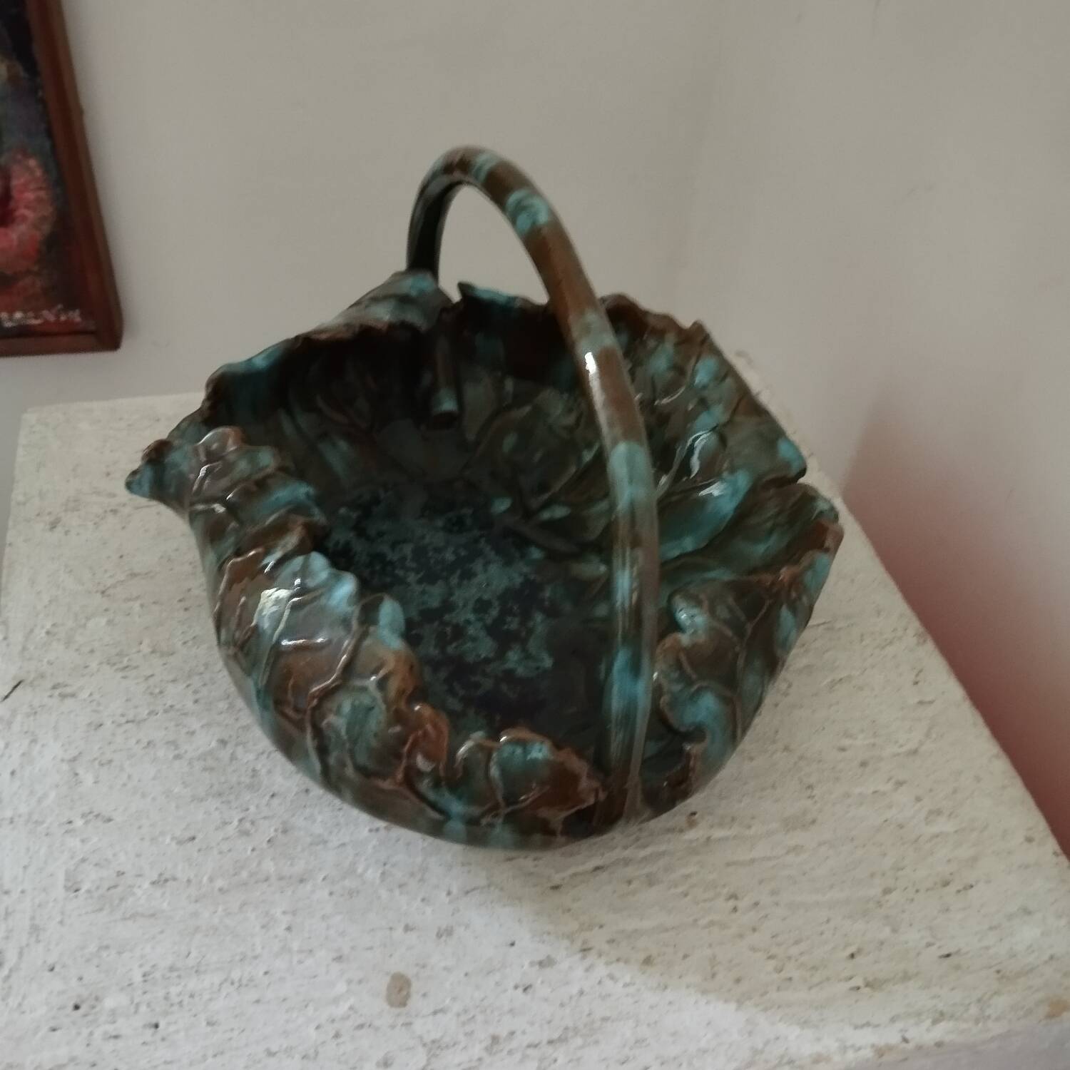 Coupe céramique art-nouveau Clement Massier