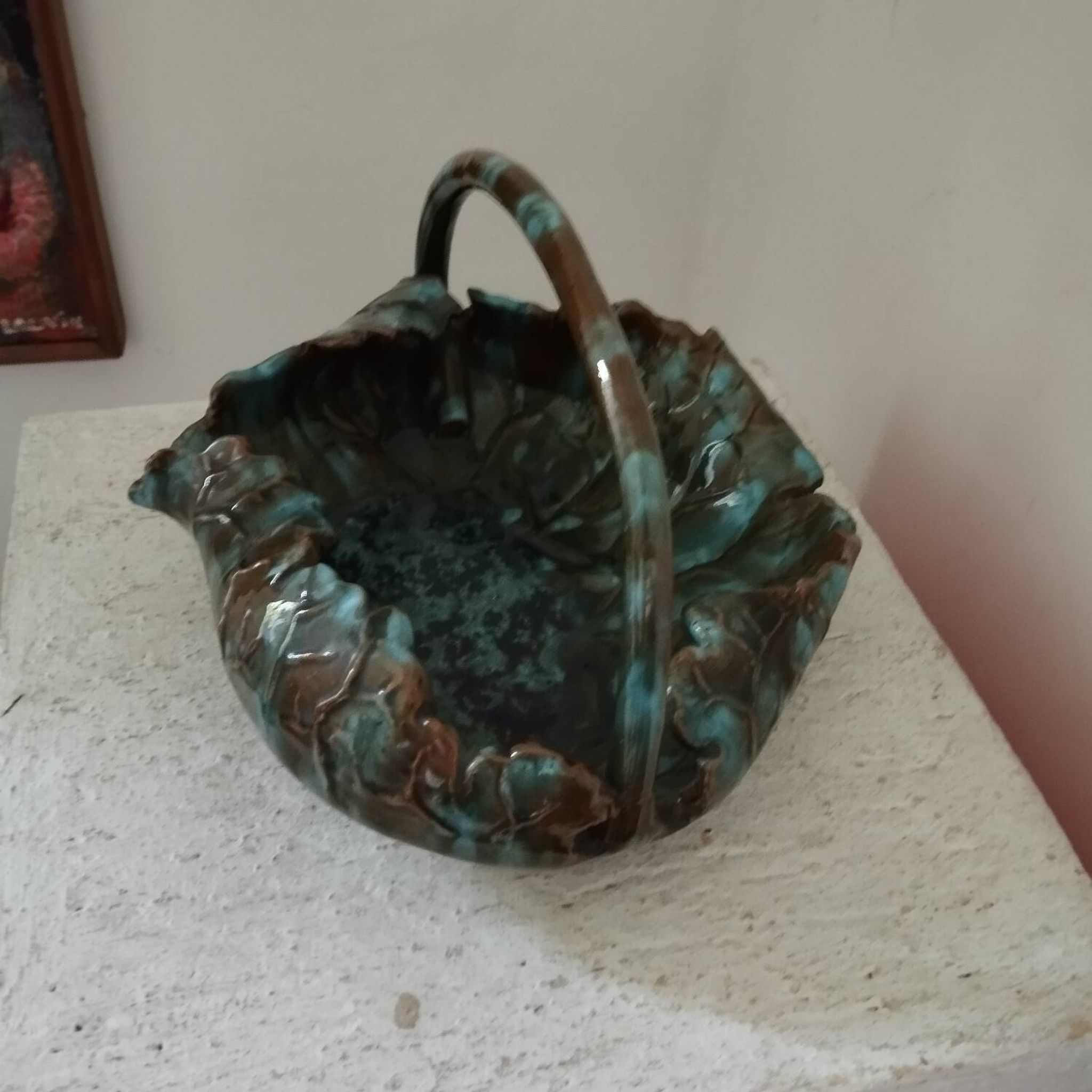 Coupe céramique art-nouveau Clement Massier