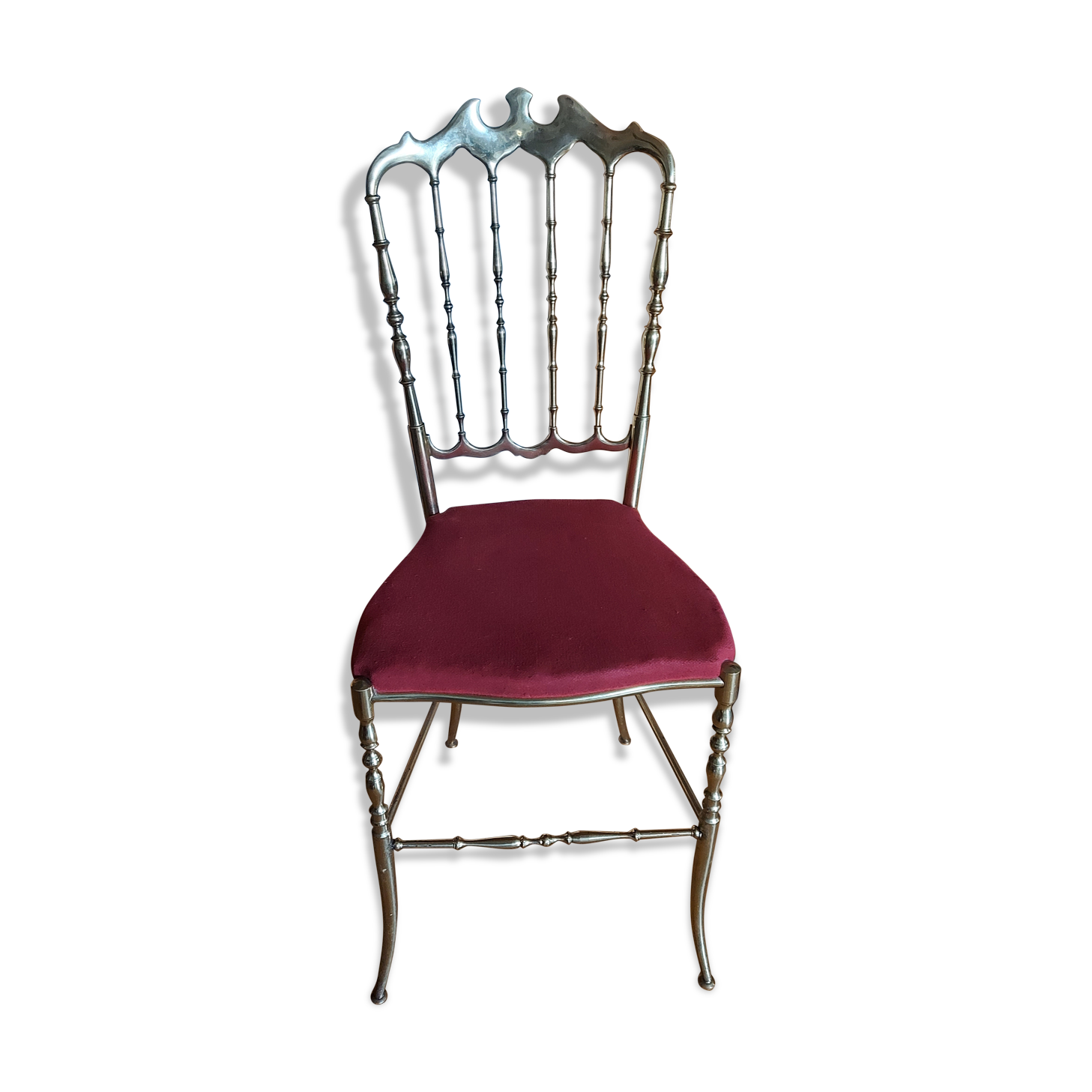 Chiavari Italian brass design chair