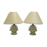 Pastel yellow opaline lamp