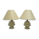 Pastel yellow opaline lamp