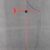 1980s Halogen Red Floor Lamp, Italy