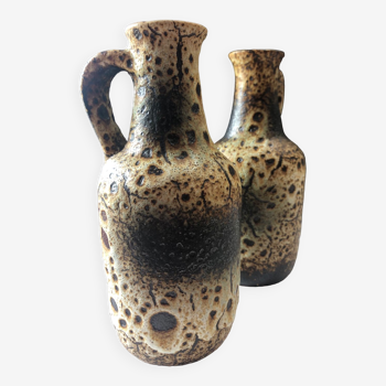 Lot de 2 vase Bay Keramik fat lava