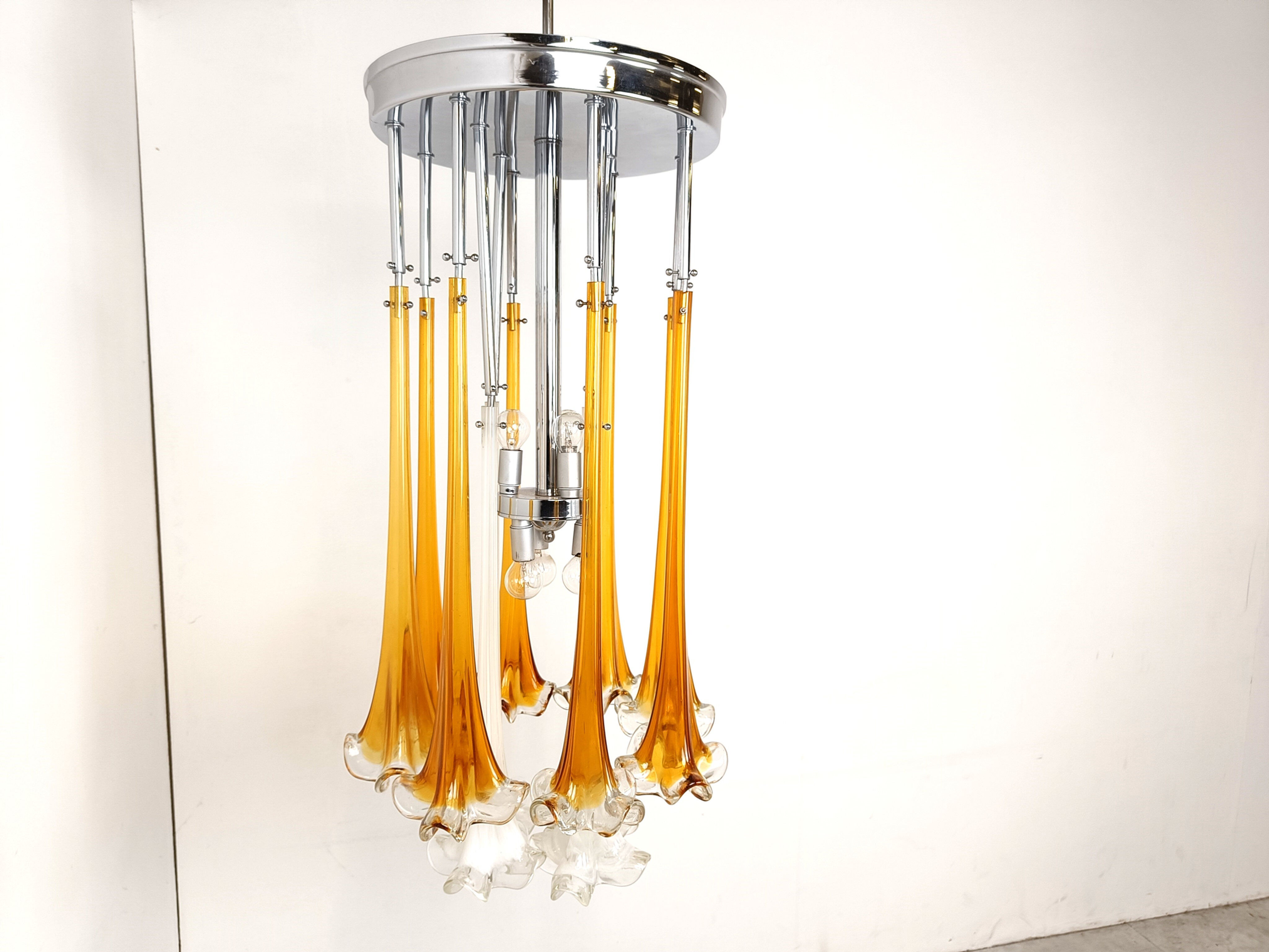 Vintage Paolo Venini chandelier, 1970s