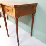 Classic english Taxus veneer wall table