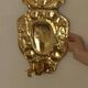 Baroque Style Mid-Century Brass Swedish Sconces