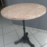 Table guéridon de bistrot marbre 1950