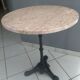 Old table pedestal of Bistrot marble 1950