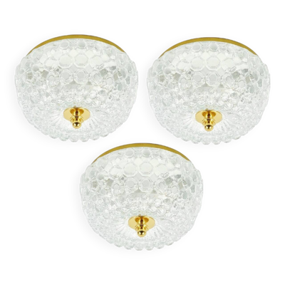 Lustre en verre bulle du milieu du siècle / Applique murale par H. Tynell, années 1960