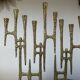 Brutal brass candlestick 9 70s candles