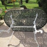 Aluminum cast iron garden table