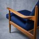 Fauteuil danois en teck massif - Vintage 1960