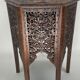 Antique 19th century burmese hand carved side or end table