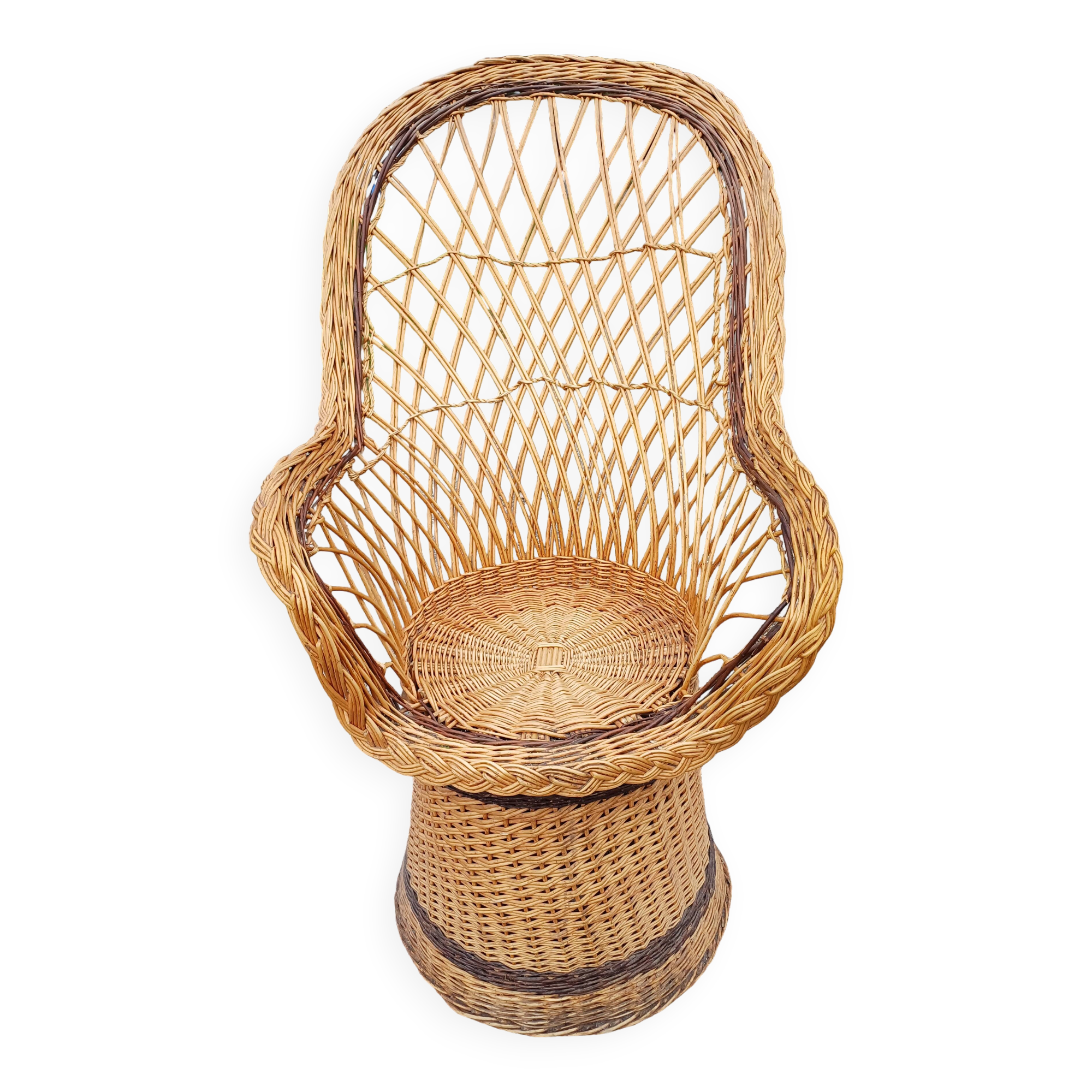 Emmanuelle wicker armchair