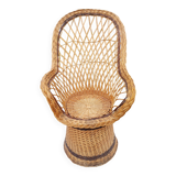 Emmanuelle wicker armchair