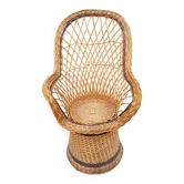 Emmanuelle wicker armchair
