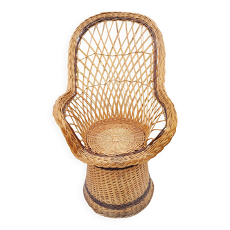 Emmanuelle wicker armchair