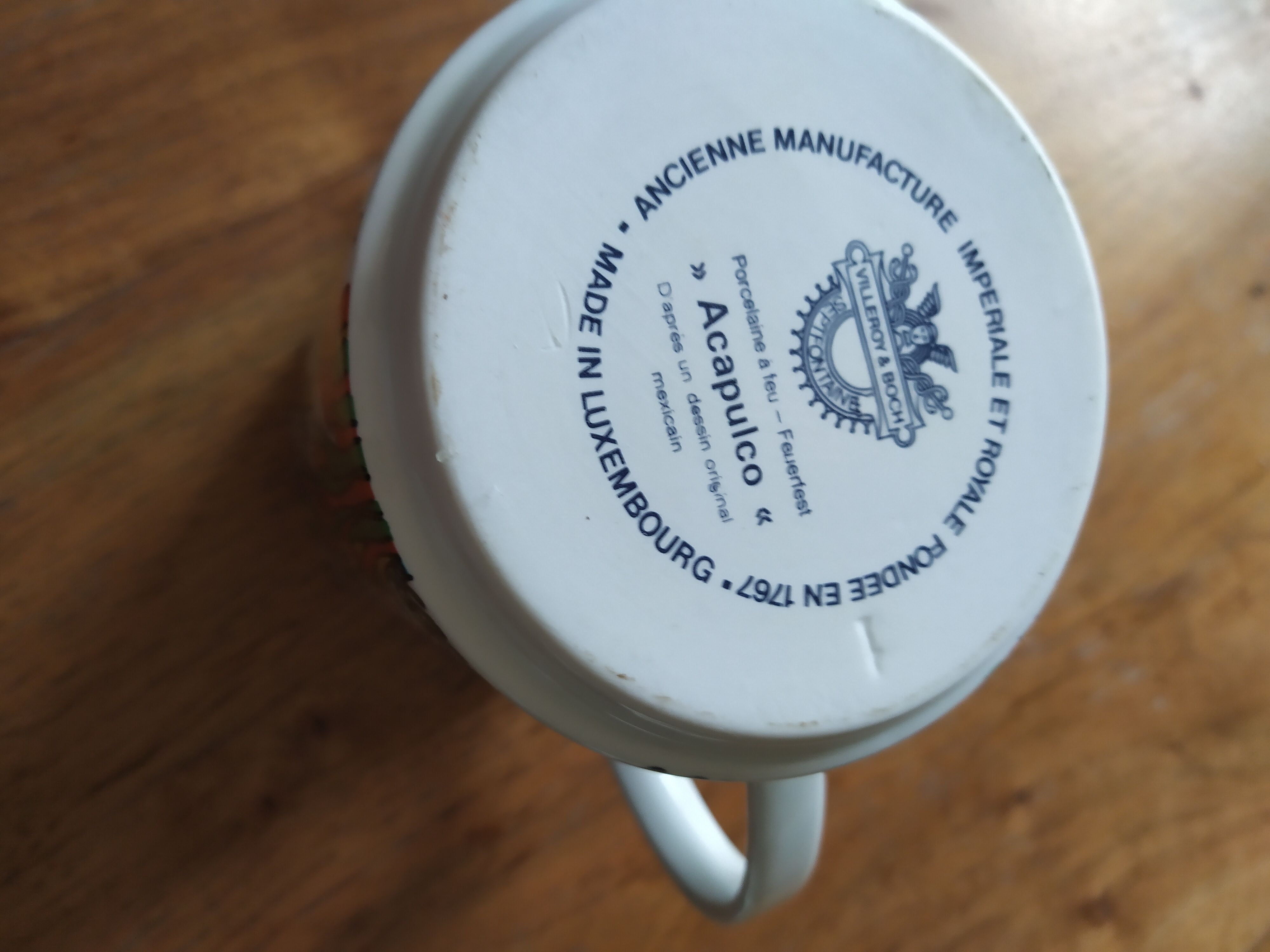Milk jug, sugar bowl on Acapulco plate from Villeroy and Boch