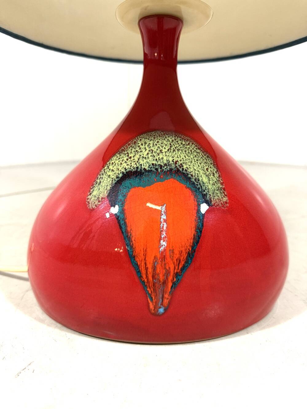Lampe de table en céramique Bjørn Wiinblad pour Rosenthal Allemagne années 1960.
