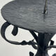 Hand-forged wrought iron candlestick stand, mid-20th century
