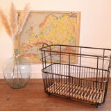 Industrial metal breader bakery trolley.