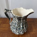 Green and blue speckled water carafe/pitcher