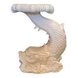 Earthenware dolphin plant holder