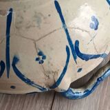 Morocco salad dish white blue 19th century.