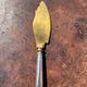 Silver-handled pie server Minerve, golden blade, Louis style.