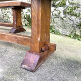 Pair of solid oak benches