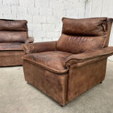 Canape vintage cuir modulable esprit DeSede