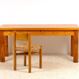 René Martin desk and Méribel chair by Charlotte Perriand 1955