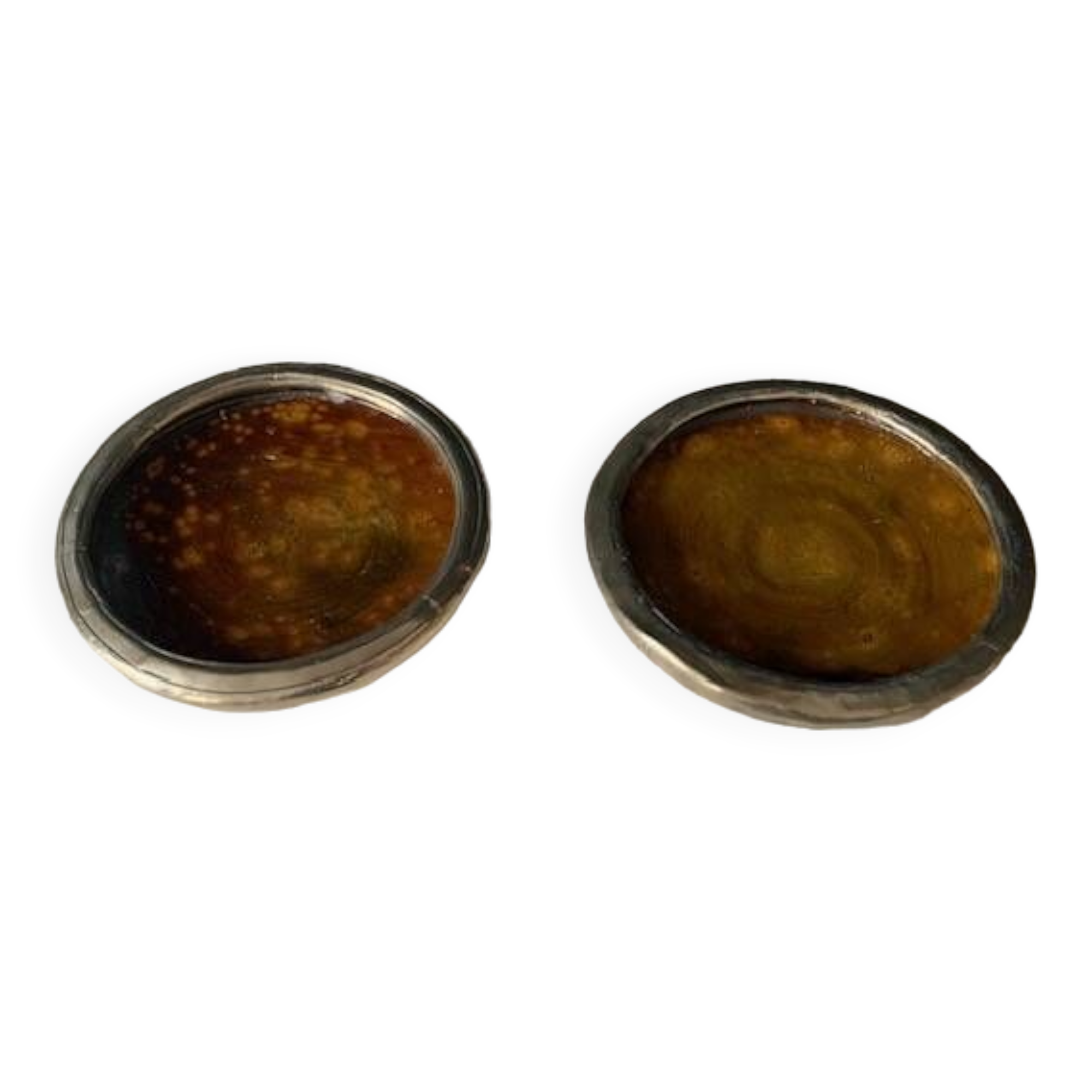 2 handmade tamegroute dishes, Morocco