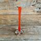 Orange blown glass vase