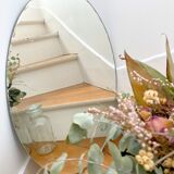 Oval beveled mirror 44x60cm
