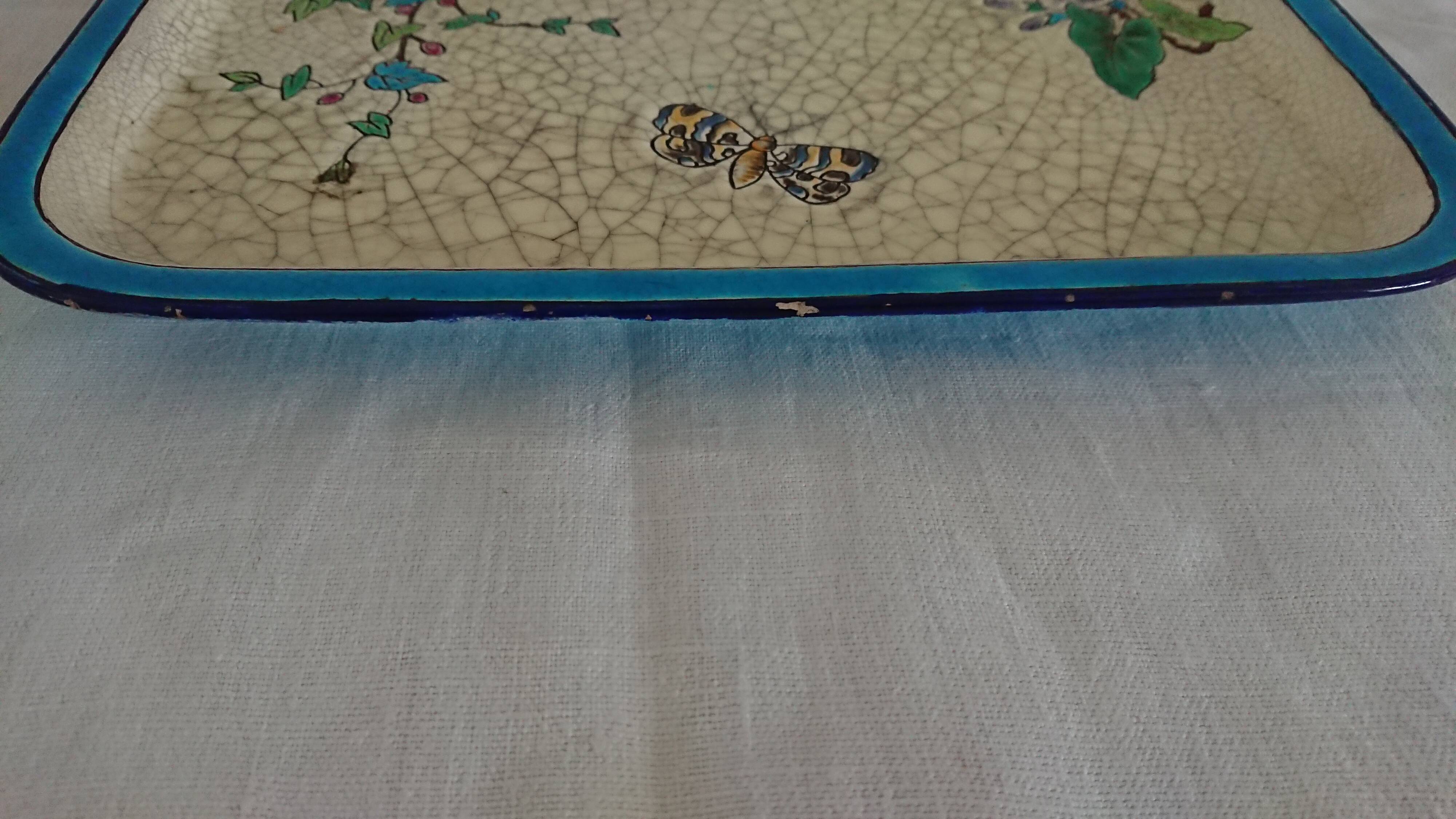 Emaux de longwy tray