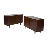 Pair of Scandinavian rosewood sideboard Omann Jun 1960s