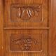 Vintage rustic buffet veneered in oak, Italy, 1950s.