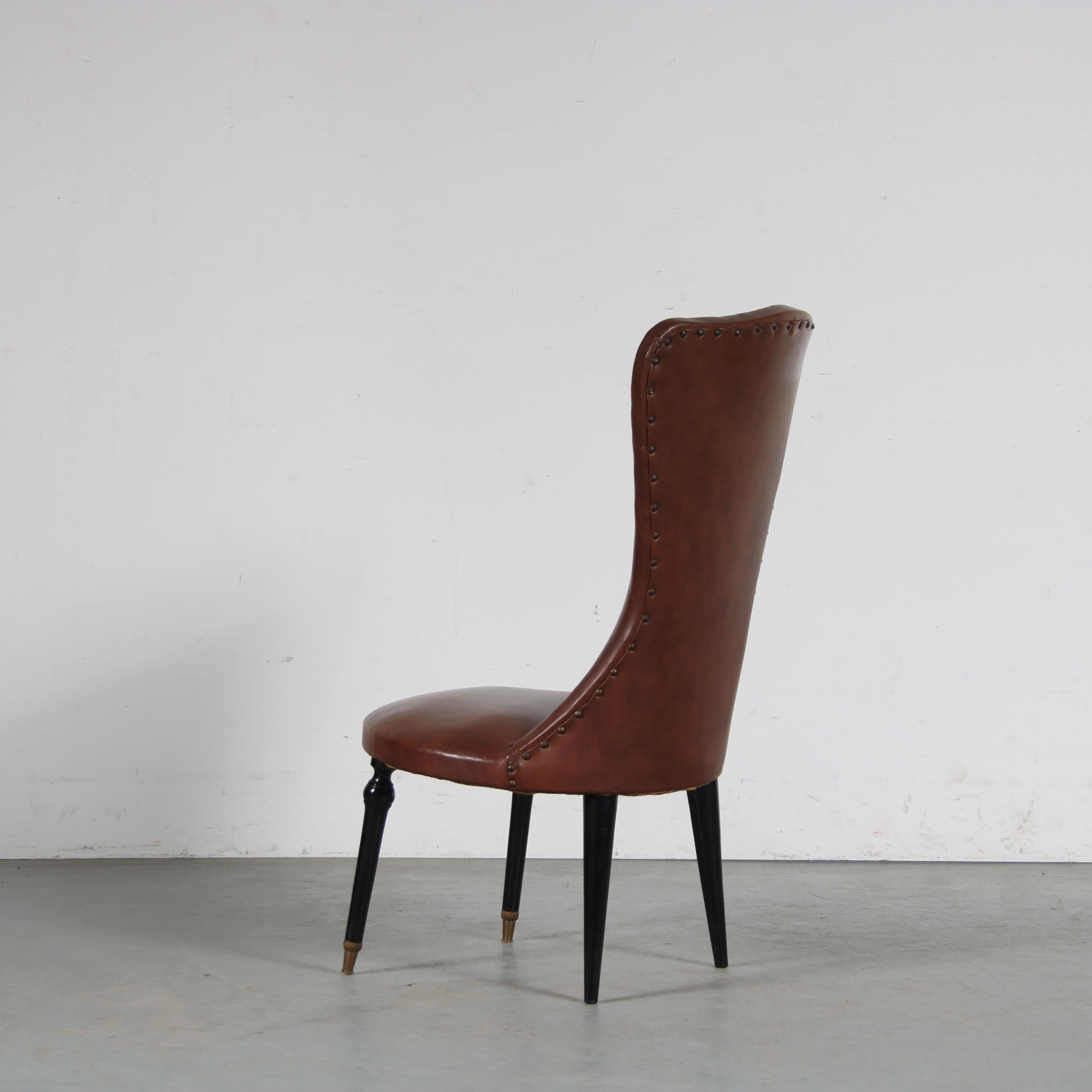 Pair of side chairs from Italy, 1950s