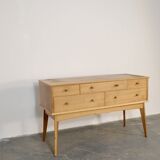 Midcentury Alfred Cox Sideboard Dresser In Walnut Modern Danish Style Vinta
