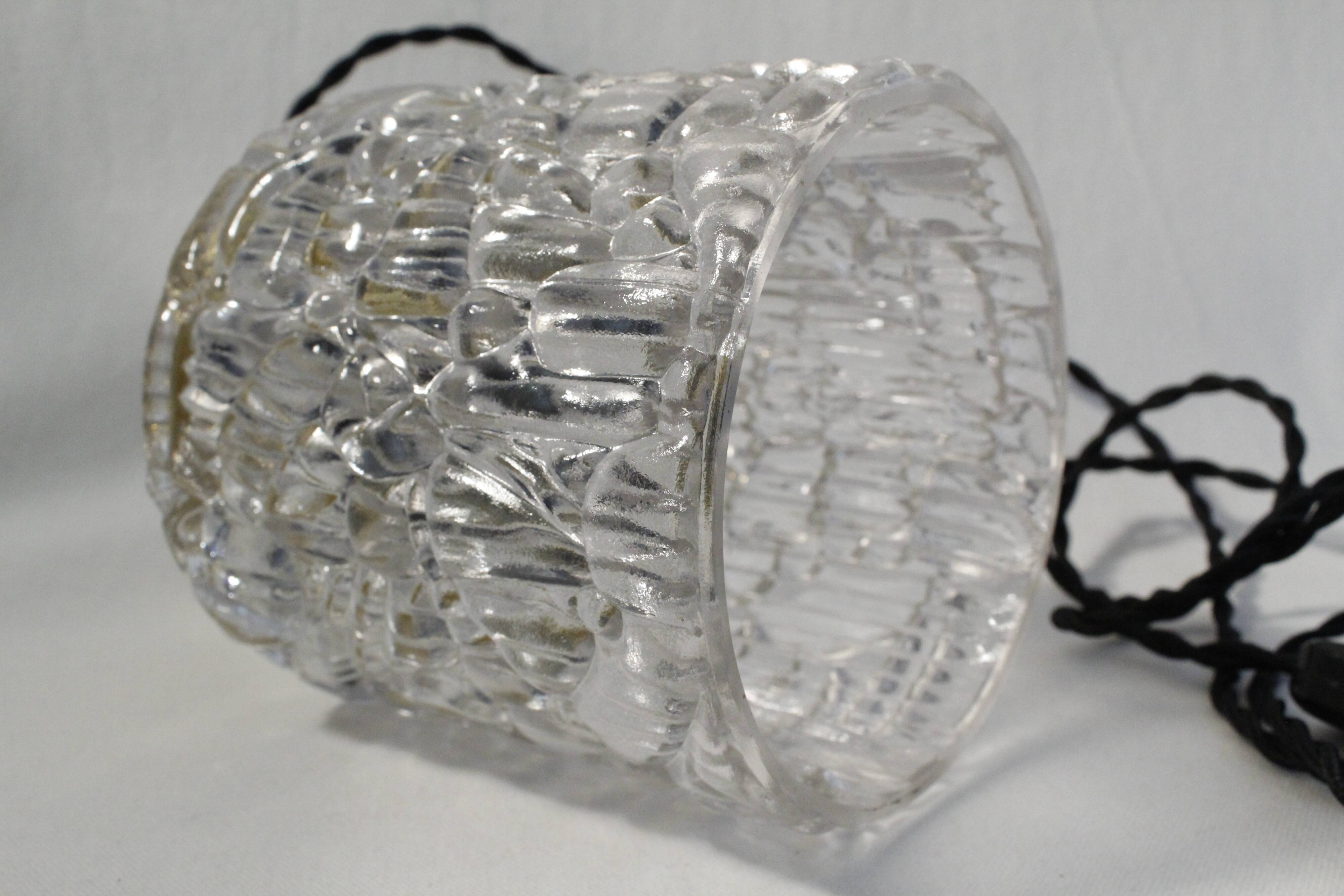 Vintage ball machine cylindrical clear glass