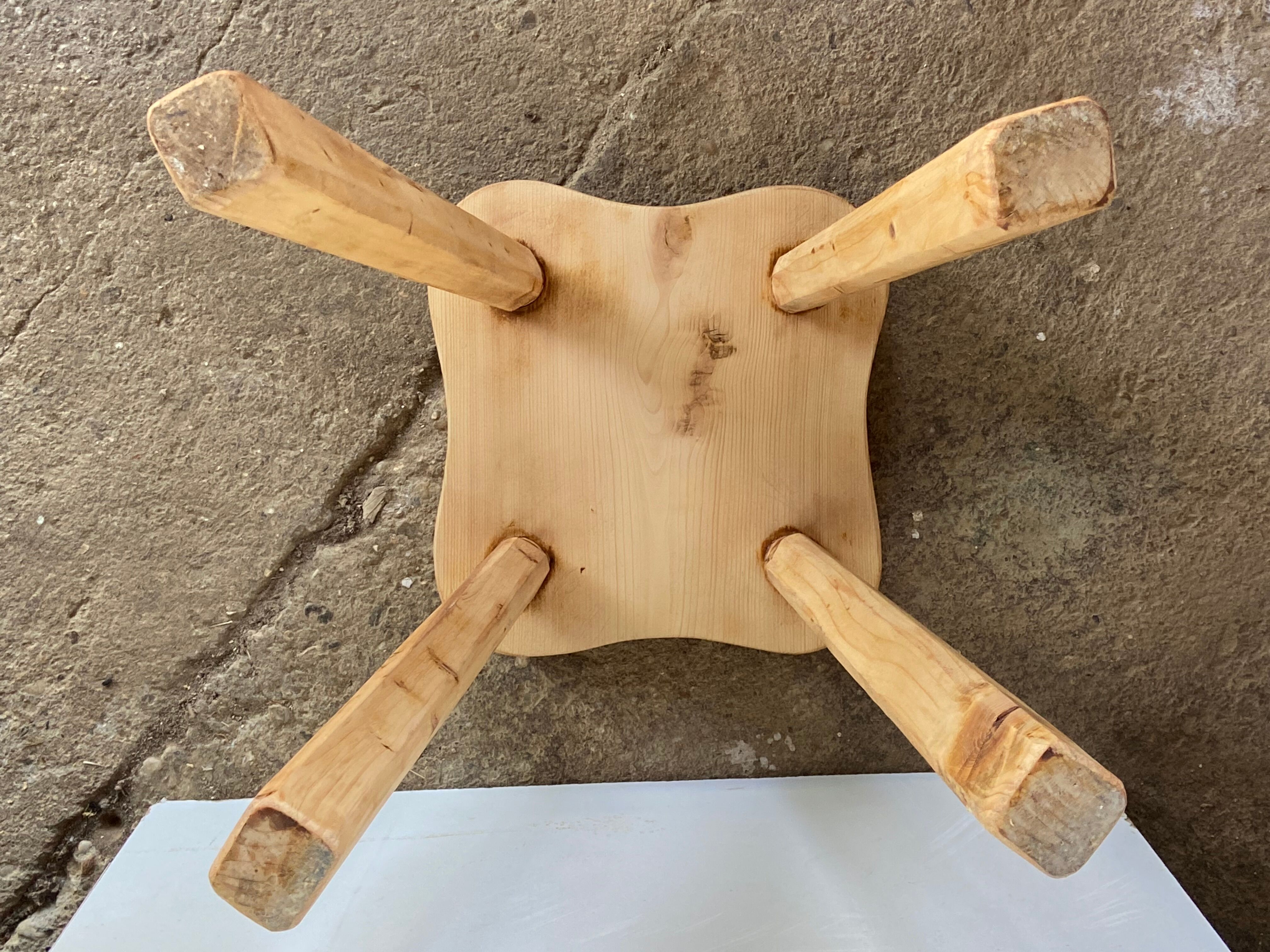 Pine stool 60s
